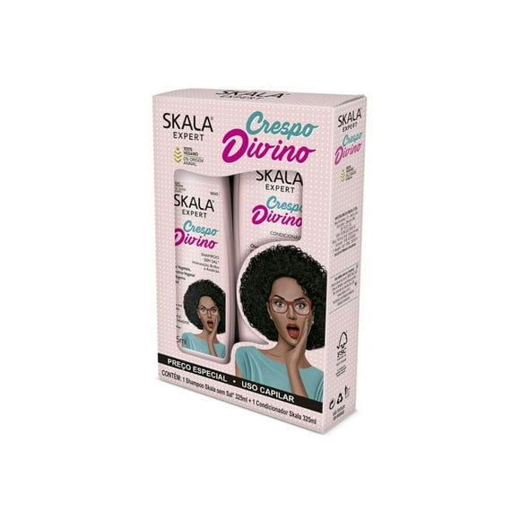 Kit Shampoo + Acondicionador Crespos Divinos 650 Ml
