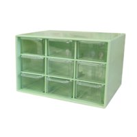Bothyi - Mini Organizador De Cajones Transparentes, Gran Capacidad, Caja Organizadora De Cuentas, Color Verde