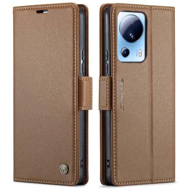 CaseMe tipo cartera Xiaomi 13 Lite con cierre magnético, RFID, tarjetero, soporte, carga inalámbrica