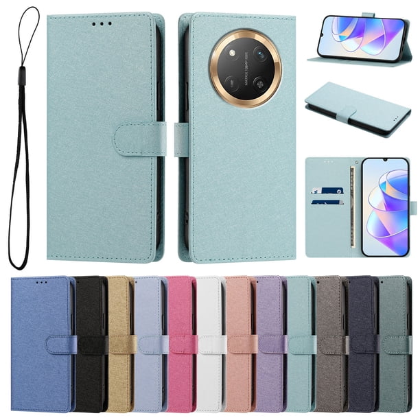 Funda Cartera de PU para Honor X9C con Tarjetas, Verde Menta