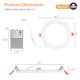 thumbnail image 3 of Luminaria LED empotrada Meconard 15 cm 5 CCT pack de 24, 3 of 7