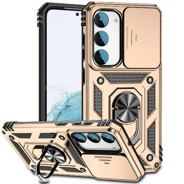 Estuche GANGXUN para Samsung Galaxy S23, soporte giratorio 360°, estilo mecánico y magnético