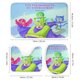 thumbnail image 3 of PJ Masks-theme 4-Piece Shower Curtain Set with Rugs, Waterproof Bathroom Decor Set Includes Bath Mat, U-Shaped Rug, Toilet Lid Cover and Curtain with Hooks, 3 of 6