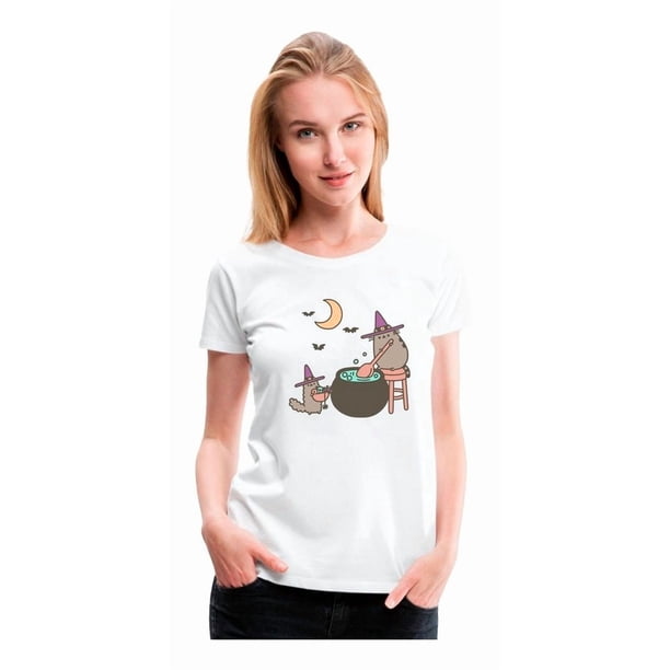 Polera Gato Kawai Cat Halloween Mujerniña