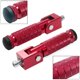 thumbnail image 2 of Reposapiés plegables de aluminio VUOZIP M8 para motocicleta, rojos, 2 of 7