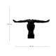 thumbnail image 3 of Adorno Deco Escultura Minimalista Atleta En Equilibrio Negro, 3 of 5