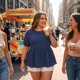 thumbnail image 2 of Agnes Orinda Blusas de Mujer Tallas Grandes Babydoll Textura Cuello Redondo Manga Corta Verano Casual Flowy 3X Azul Marino, 2 of 8