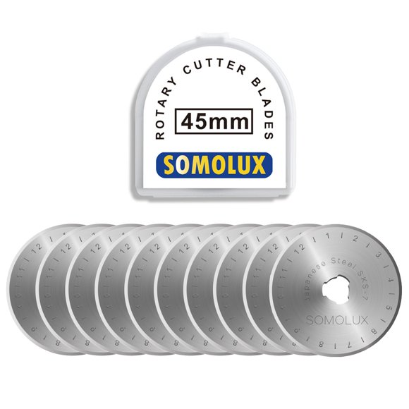 Cuchillas de recambio para cortador rotativo SOMOLUX 45 mm – Pack de 10
