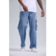 thumbnail image 2 of Jeans Hombre Cargo Baggy Azul Claro, 2 of 4