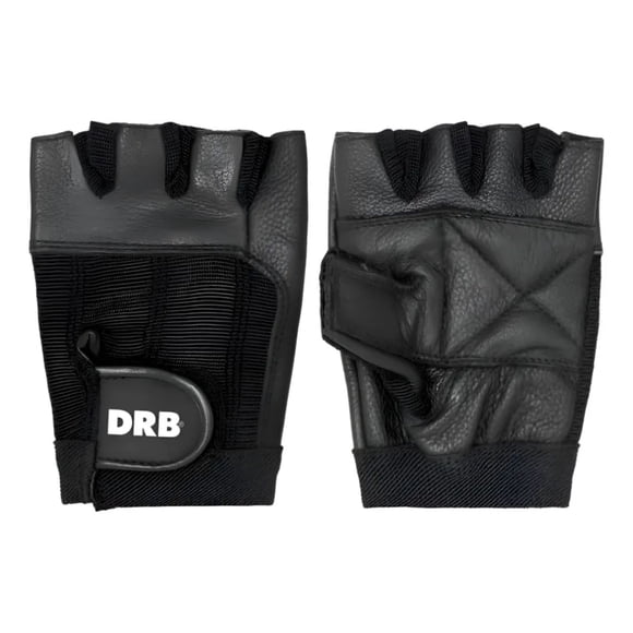 Guantes Gimnasio Pesas DRB Cuero Spandex Fitness