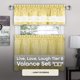 thumbnail image 2 of Juego de cortinas para ventana ACHIM Tier and Valance Live Love Laugh, 2 of 6