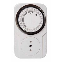 Tomasstore - Timer Temporizador Eléctrico Analogico 24 Horas Adaptador