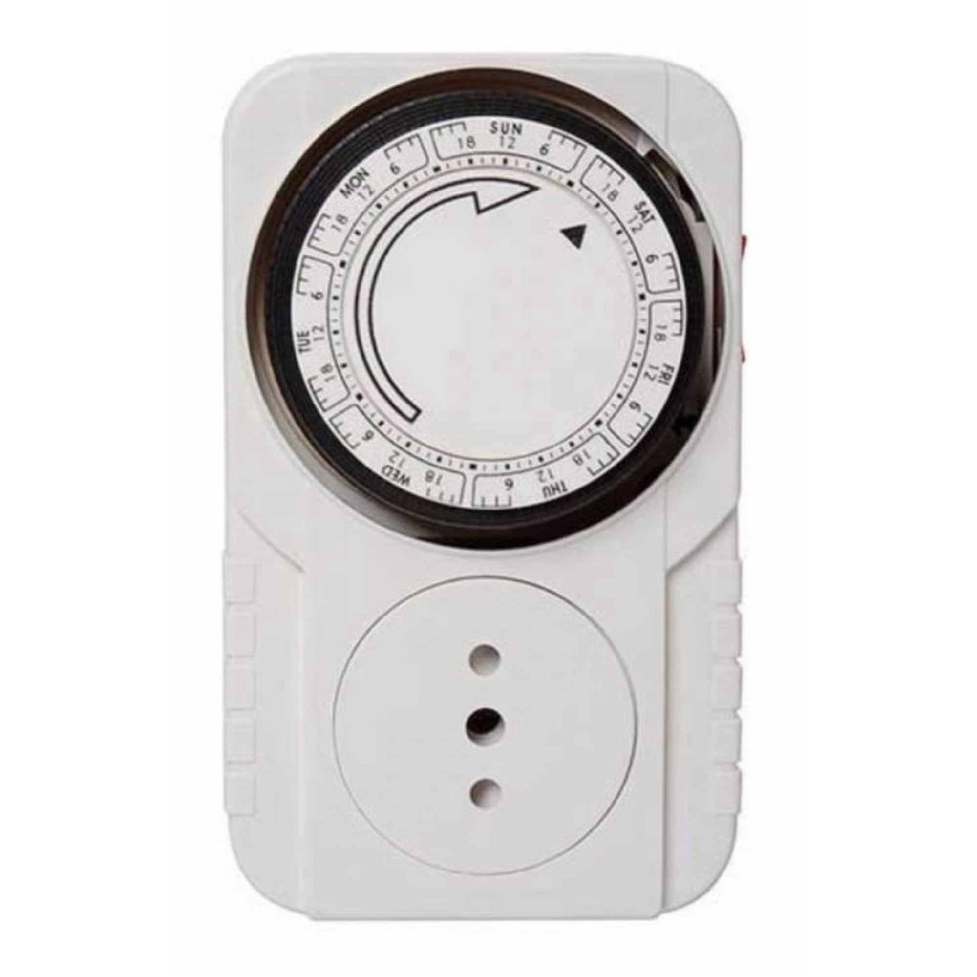 Tomasstore - Timer Temporizador Eléctrico Analogico 24 Horas Adaptador