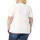 thumbnail image 3 of Agnes Orinda Blusas de Talla Grande para Mujeres con Mangas Cortas Abullonadas Cuello Redondo Camisas Plisadas Blusas Túnica 3X Blanco, 3 of 6