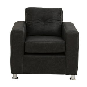 Muebles América - Sofá George 1 Cuerpo Cuero Auris Negro