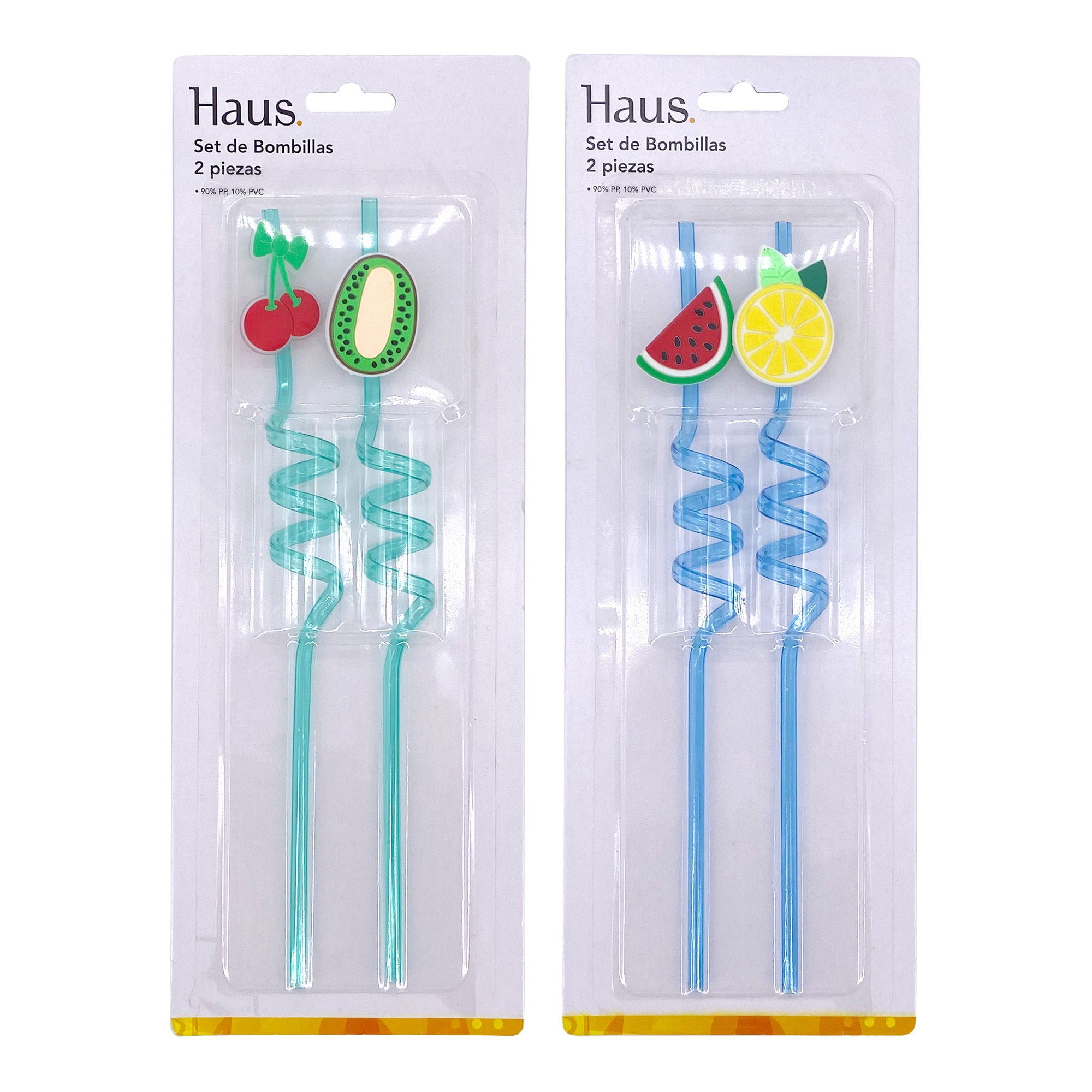 Set Bombilla De Plástico Haus