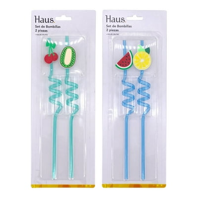 Set Bombilla De Plástico  Haus