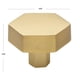 thumbnail image 4 of Perilla para gabinete GlideRite 5824, dorado satinado, hexagonal de 4 cm, 4 of 4