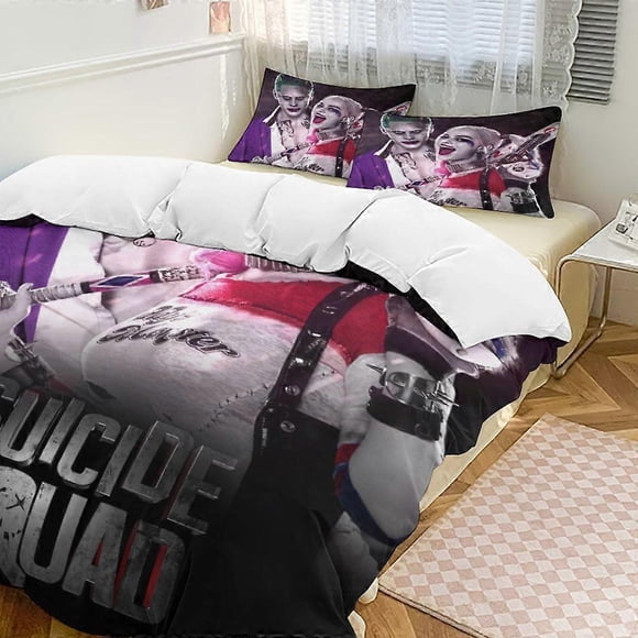 Harley Quinn3-Piece Bedding Set Soft Wa And Comfortable Bed Set Bed ee