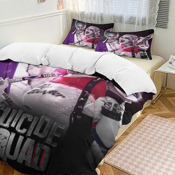 Harley Quinn3-Piece Bedding Set Soft Wa And Comfortable Bed Set Bed ee