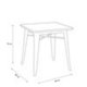 thumbnail image 3 of Mesa Tolix Blanca 60X60 Madera Oscura, 3 of 3