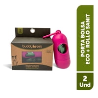 Porta Bolsa + 2 Bolsas Ecológicas 1 Un Buddy Pet