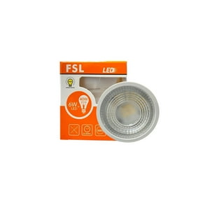 Pack X3 Ampolletas Led Gu10 6W- (Luz Cálida) Fsl