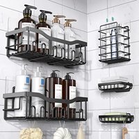 Organizador De Baño Shower Caddy Eudele De Acero Inoxidable, Paquete De 5