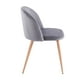 thumbnail image 2 of Silla Brida Terciopelo | Elegante y Resistente gris, 2 of 5
