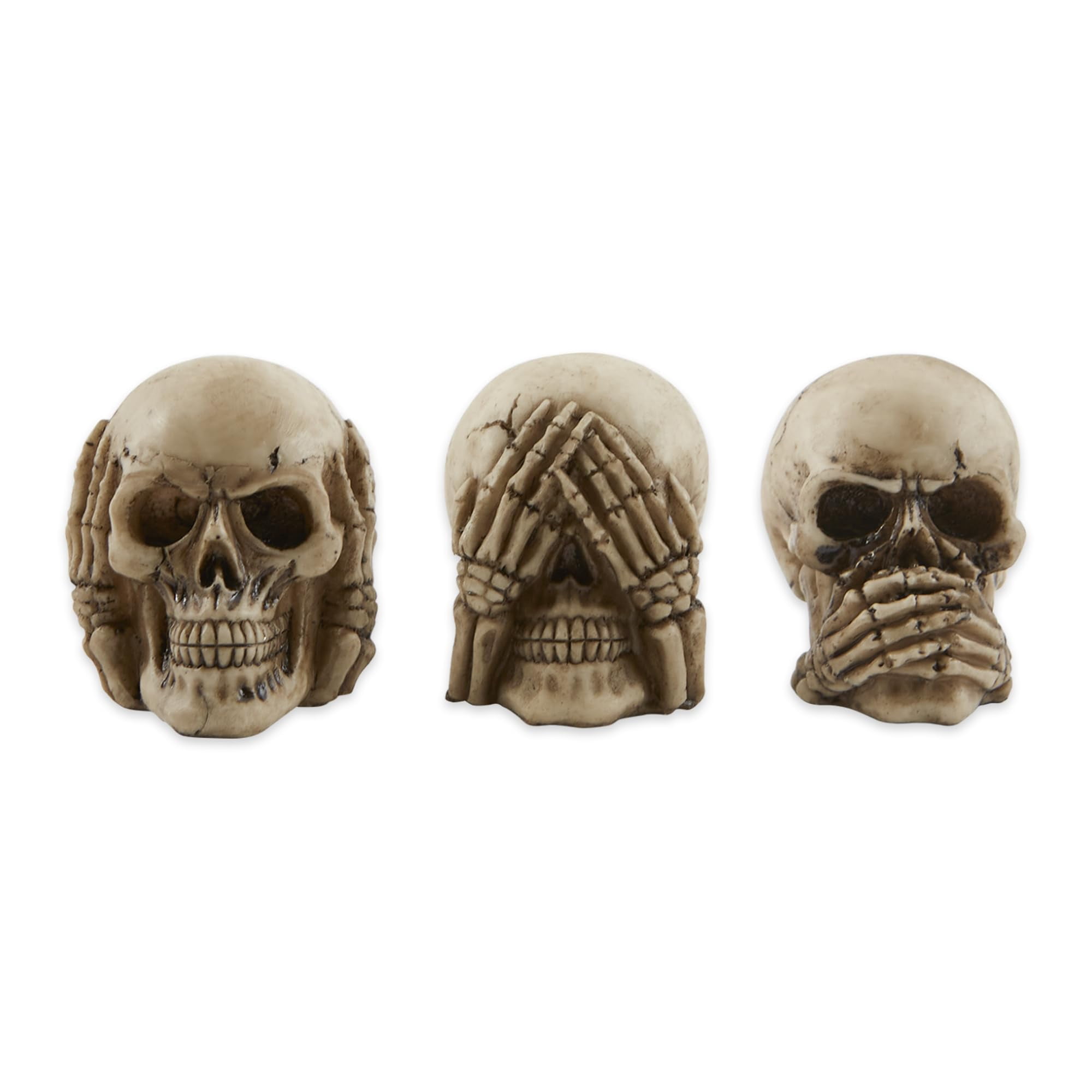 Set De Figuras De Resina Zingz & Thingz Skeleton & Skulls, 3 Piezas