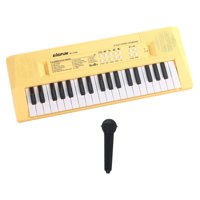 Bothyi - Teclado Piano Para Niños Música Teclado Electrónico Para Enseñar Escenario Al Aire Libre Amarillo