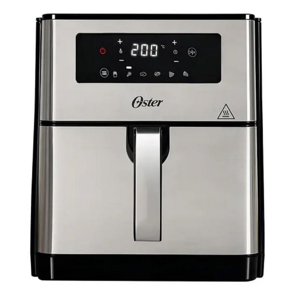 Freidora De Aire Digital Oster® Con Capacidad De 9l Ckstaf90 Color Gris Oscuro Acero Inoxidable