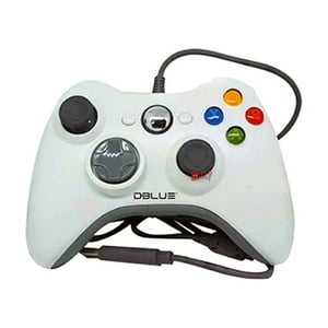 Dblue - Joystick Xbox 360 Usb Vibración Blanco - Ps