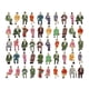 thumbnail image 1 of Figuras Pintadas de 50x1:87, Figuritas de Personas, Pose Sentada, Pintadas a Mano para Modelo de Tren, Diseño de Mesa de Arena, Decoración de Escritor, 1 of 5