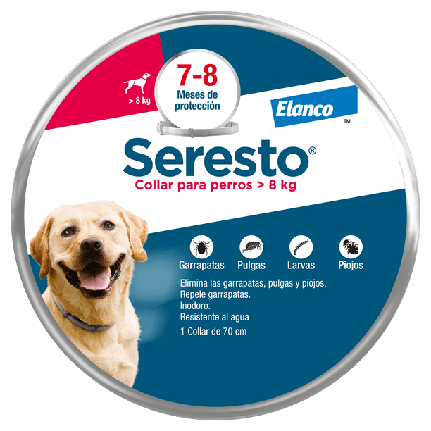 Collar Antiparasitario Seresto Para Perros +8 Kg.
