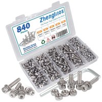 Kit De Tornillos Zhenglilos M3 Acero Inoxidable 304 840 Piezas