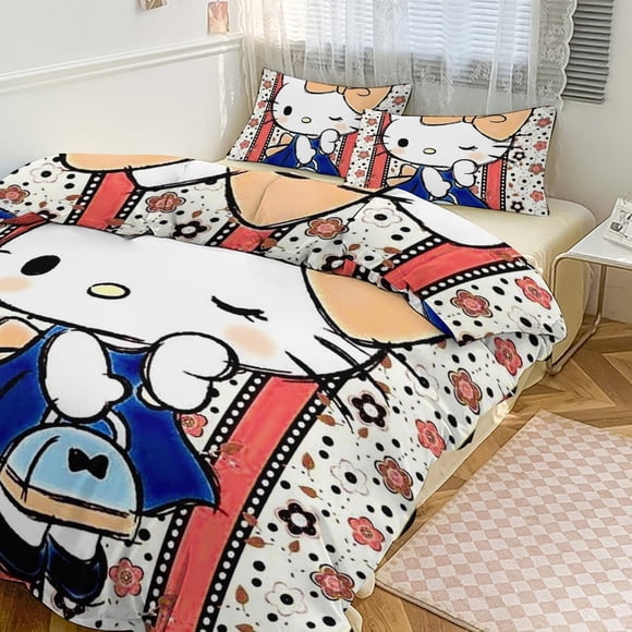 Hello Kitty Bedding Sets for Kids Men Women Twin Size