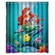 thumbnail image 1 of Cortina de ducha de La Sirenita Ariel, juego de cortinas de baño con ganchos, tamaño 60 x 72 pulgadas, 1 of 3