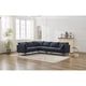 thumbnail image 2 of 106" W Sectional L Shaped Sofa Couch Set for Living Room, Convertible Oversized 6-Seat Corner Sofa Sets with 2 Pillows, Modern Linen Sofas with Metal Legs for Living Room Apartment, 2 of 3