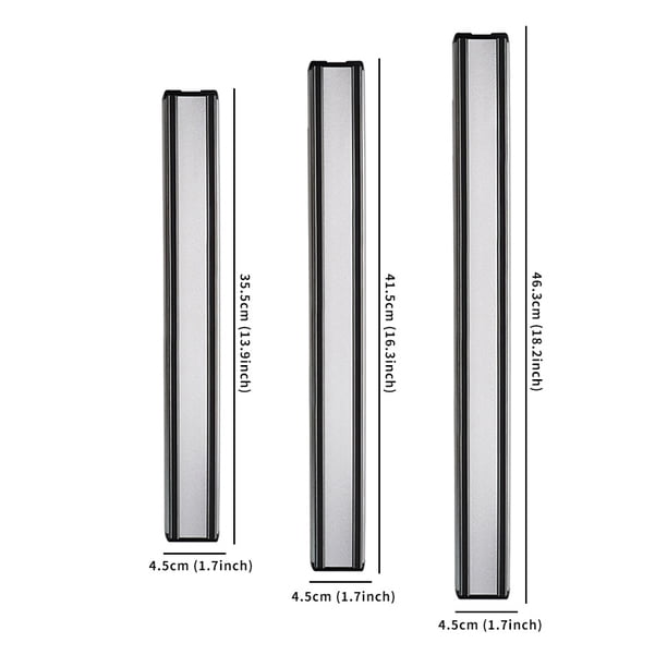 Organize Your Kitchen with our Stainless Steel Magnetic Knife Strip - Strong Magnet Holds Knives and Tools in Place - Use as Knife Holder, Rack, Strip, Utensil and Tool Holder - Great Quality and Easy