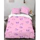 thumbnail image 1 of Cartoo-n Bunn-y 3-Piece Bed- Set Warm- and- Comfort Kawaii Bedd-ing Set C-ute Soft Microfib-er Bedc-loths for -Boys Girls Kids -Twin, 1 of 5