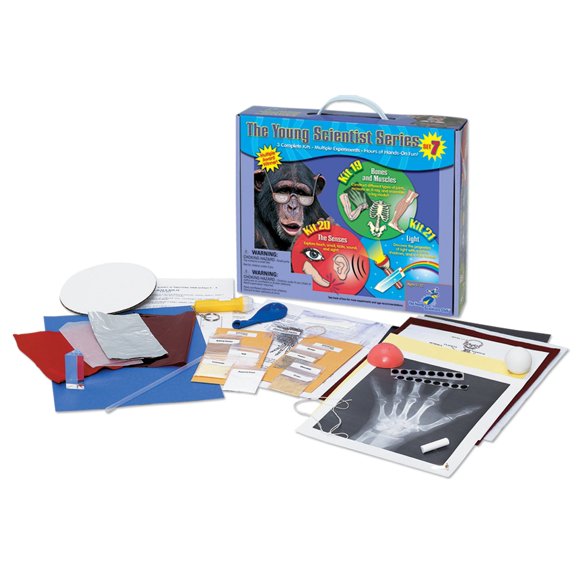 Kit de ciencias The Young Scientists Club Huesos, sentidos y luz