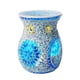 thumbnail image 3 of Quemador De Aceite De Vidrio De Mosaico Azul, 3 of 3