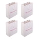 thumbnail image 3 of 4pcs Grande La Manija Del Bolso Del Favor Del Regalo Del Papel Del Banquete De Boda De La Dama De Honor Blanco, 3 of 5