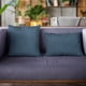 thumbnail image 2 of Cojín Plutus Brands Plutus Navy Solid Shiny Velvet, 2 of 5