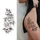 thumbnail image 4 of Tatuajes Temporales Tazimi 3D Rosa Negra con Flor x10 para Mujeres, 4 of 6