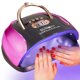 thumbnail image 1 of Lámpara LED UV para uñas MUSERAY de 256 W de alta potencia con 4 ajustes de temporizador, 1 of 7