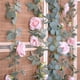 thumbnail image 5 of Guirnalda artificial de rosas TELDRASSIL con flores falsas de 8 m, rosa, 5 of 7
