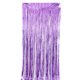 thumbnail image 1 of Xiao Hua Cortina de Puerta Decoración de Fondo Cortina de Lluvia Fondo de Cinta con Borlas Brillantes Suministros para Fiestas 2 Pzas Cortinas de Seda de Lluvia de Plástico Morado Claro,, 1 of 4