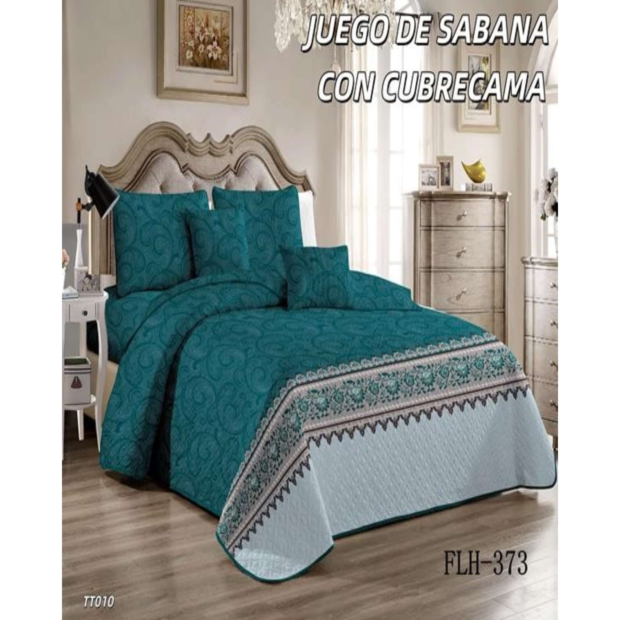 Genérico - Sabana Con Cubrecama Plaza Y Media